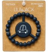 Wholesale - 1pc Silicone Peace Teether - Navy Car Print C/P 100, UPC: 195010118538